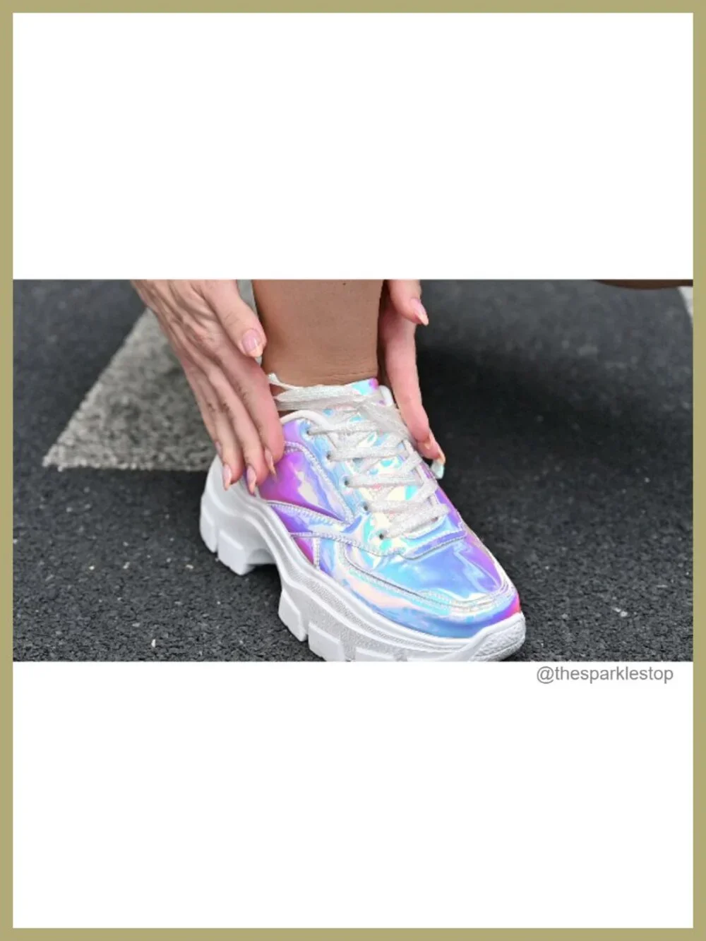 Chunky Platform Dad Sneakers Lace-Up Walking Shoes Lightweight Athletic Low-Top